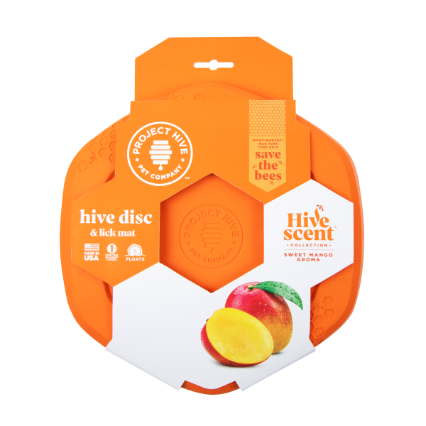 Project Hive Disc & Lick Mat Sweet Mango Scent