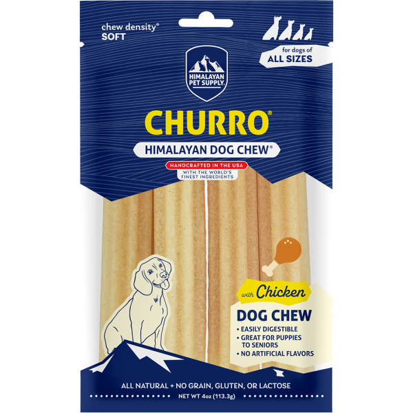Himalayan Dog Chew Churro Chicken 4 oz