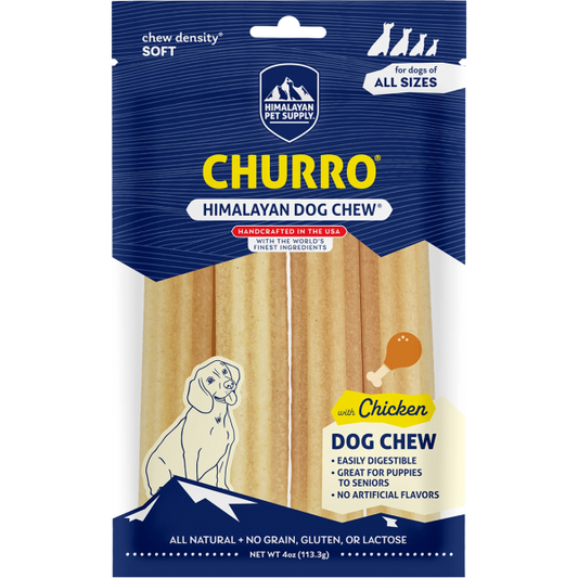 Himalayan Dog Chew Churro Chicken 4 oz