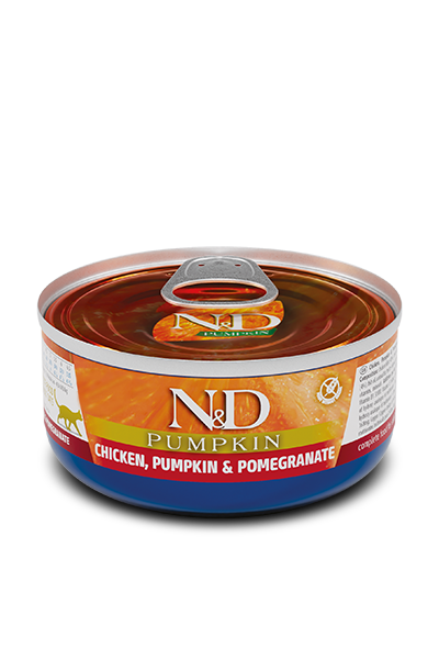 Farmina N&D Pumpkin Chicken, Pumpkin & Pomegranate Grain-Free Wet Cat Food – can