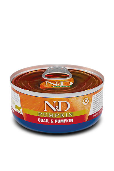 Farmina N&D Pumpkin Quail & Pumpkin Grain-Free Wet Cat Food – can