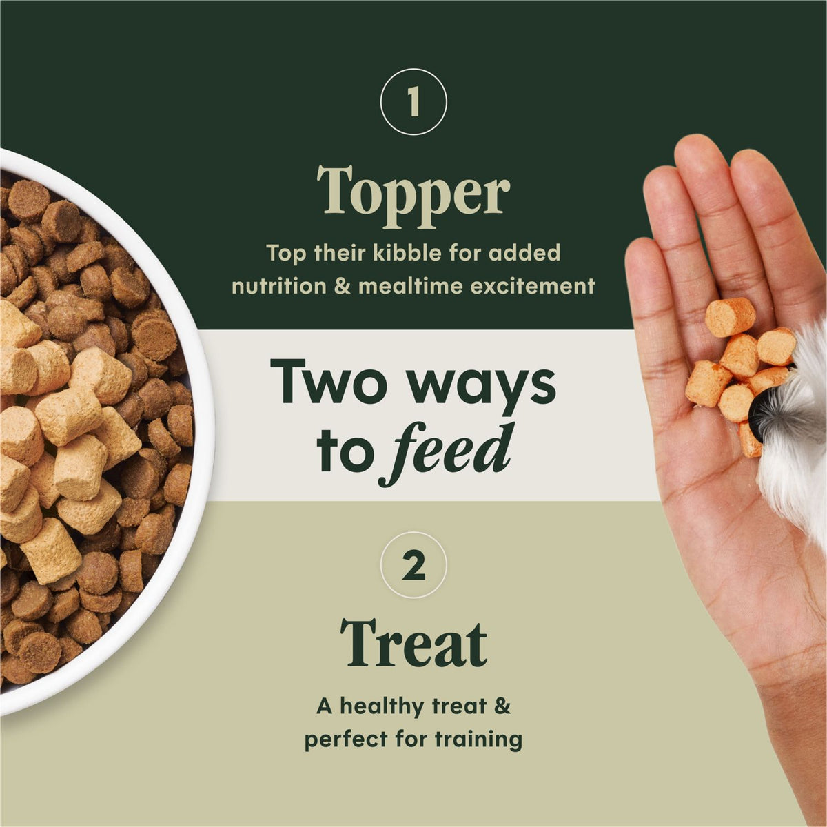 Instinct Raw Boost Mixers Gut Health Freeze-Dried Dog Food Topper – Choose Your Size