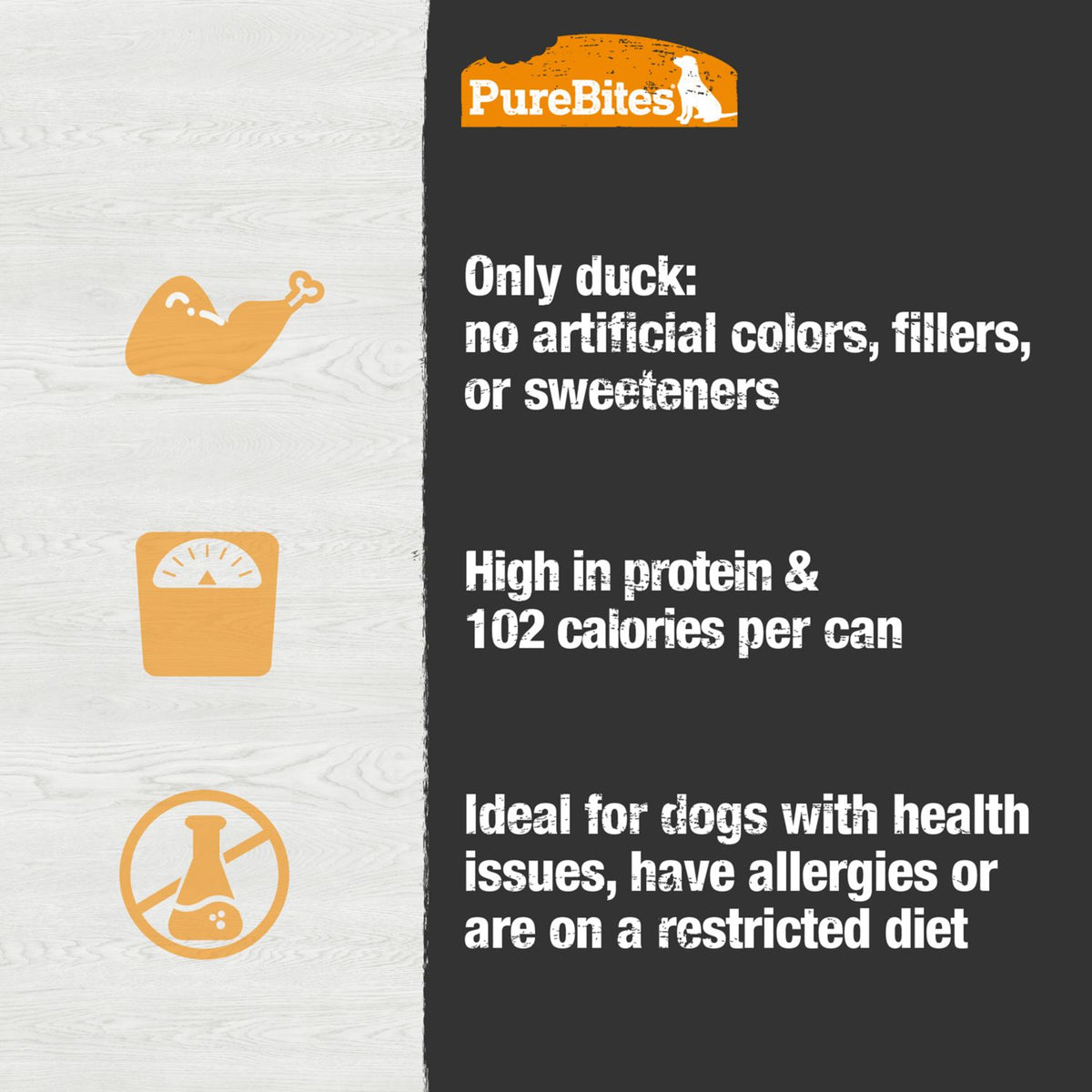 PureBites 100% Pure Duck Pate Dog Food 2.5 oz