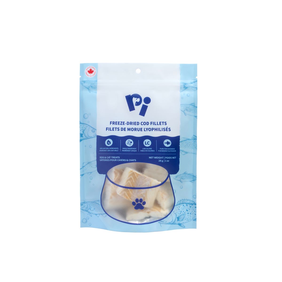 Pi Pet Freeze-Dried Cod Fillets Dog Treats