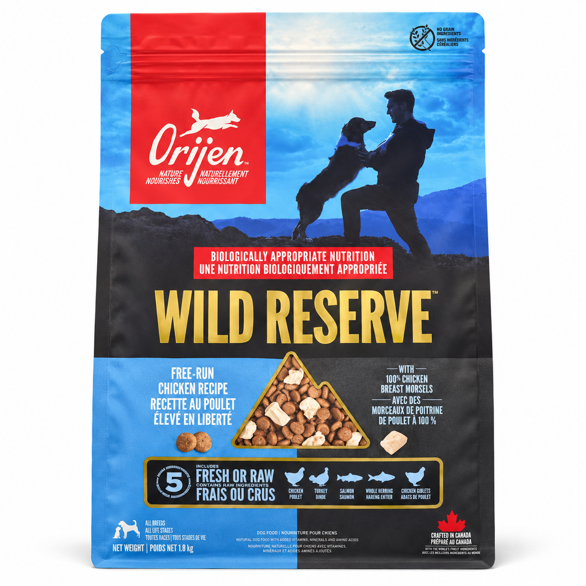 ORIJEN Dog Wild Reserve Chicken 1.8-9.1 kg