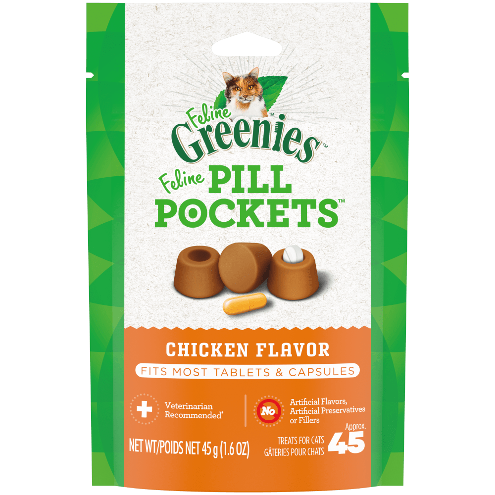 Feline Greenies Pill Pockets Chicken Flavour 45 g pouch