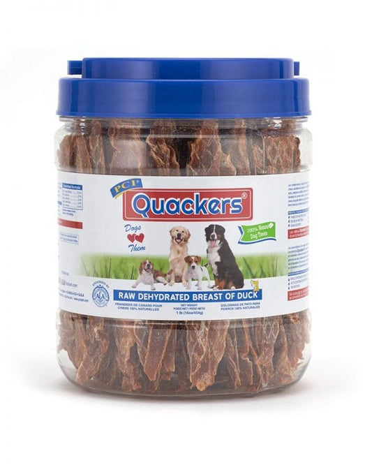 PCI Quackers - 100% Breast of Duck (1lb. Canister)