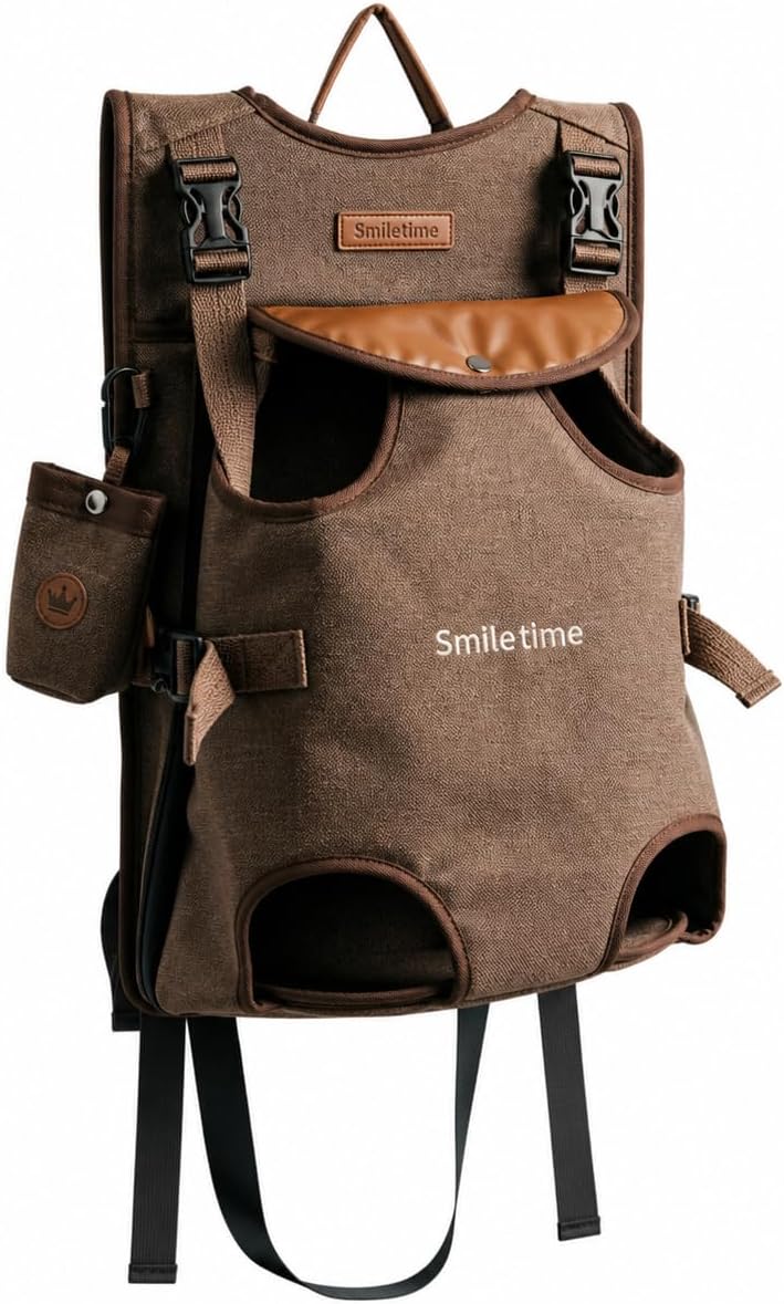 Juicypet X Smiletime medium Size Pet Front Carrier Backpack for Small Dogs & Cats