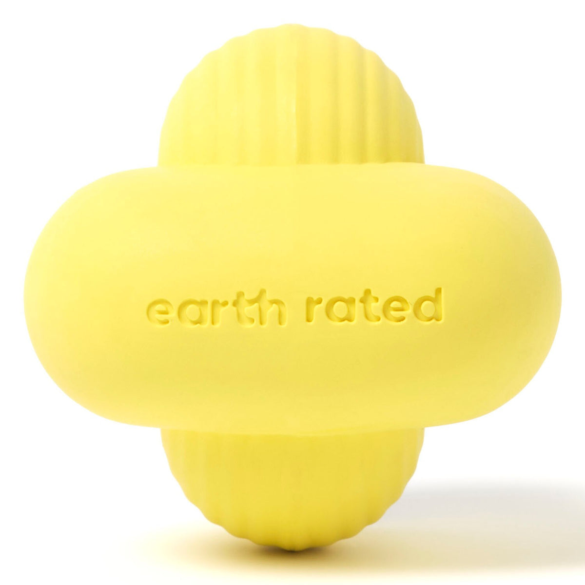 Earth Rated Natural Rubber Fetch Toy for Dogs – Yellow, Small