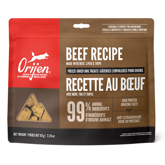 ORIJEN Dog Treats Freeze-Dried Ranch-Raised Beef 92g