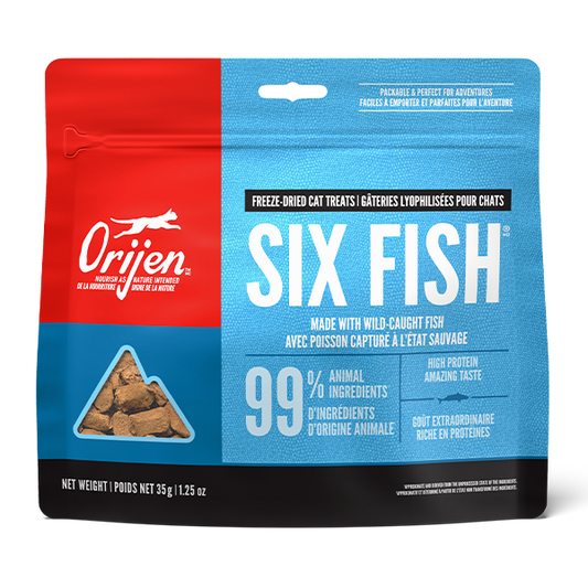 ORIJEN Cat Treats Freeze-Dried Six Fish 35g
