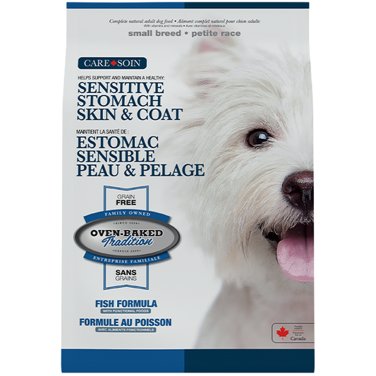 Oven-Baked Tradition Dog Care Sensitive Stomach, Skin & Coat Small Breed Adult Grain Free Fish