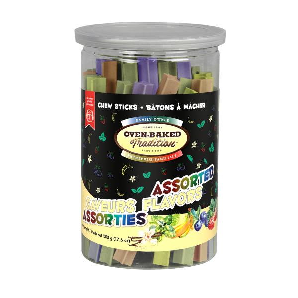 Oven-Baked Tradition Dog Chew Sticks Assorted 500g