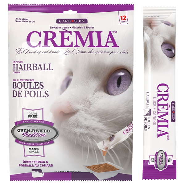 Oven-Baked Tradition Cat Cremia Puree Hairball Duck 8/180g