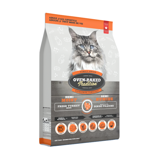 Oven-Baked Tradition Cat Semi-Moist Turkey 5 lb