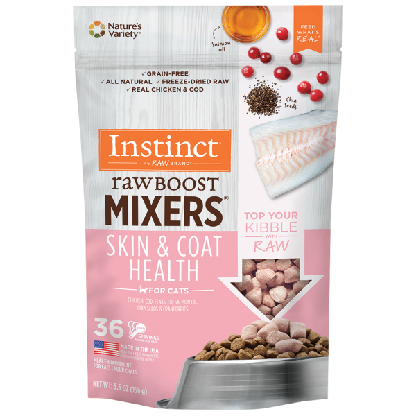 Instinct Cat Raw Boost FD Mixers Skin & Coat 5.5 oz