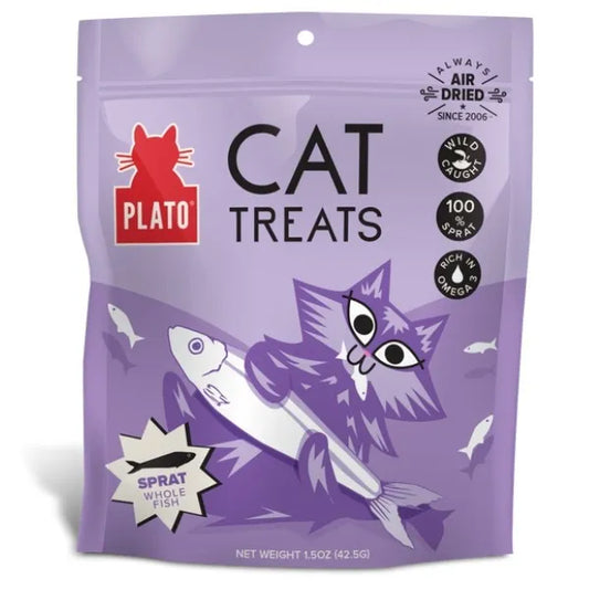 PLATO Air-Dried Cat Treats Baltic Sprat 1.5oz/43g