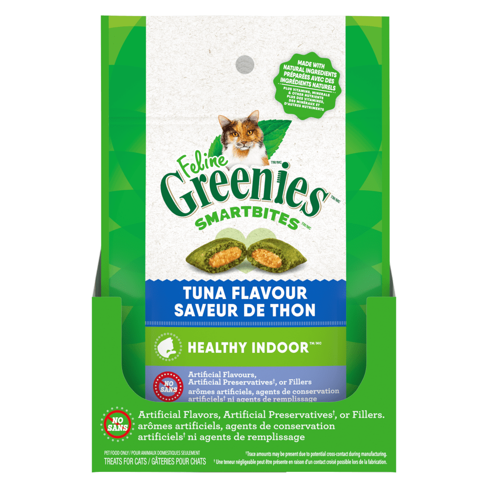 Feline Greenies Smartbites Healthy Indoor Tuna Flavour 60 g pouch