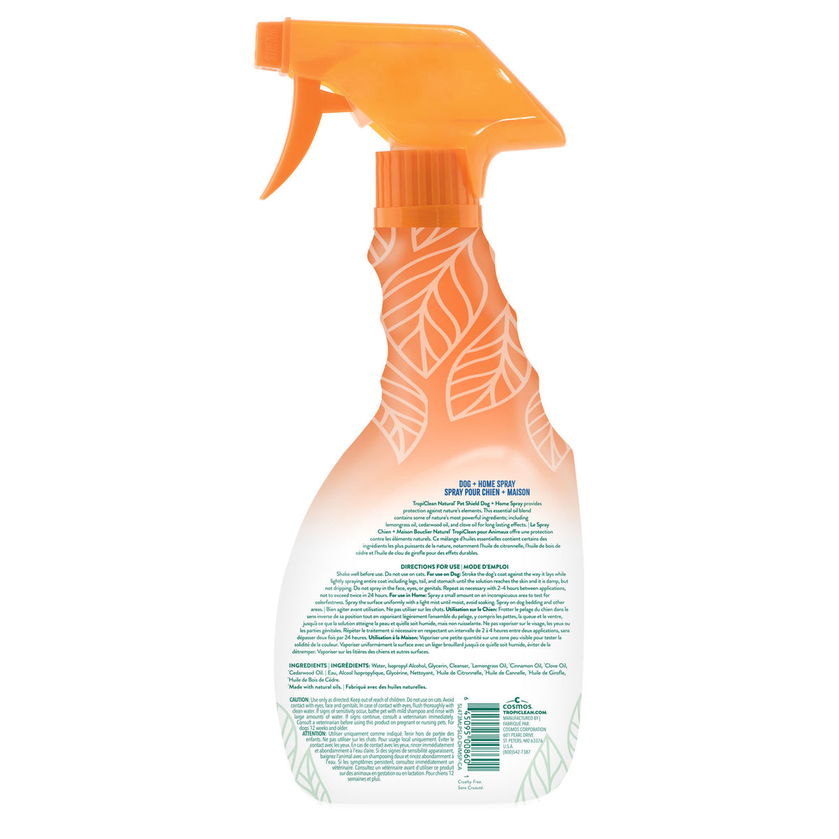 TropiClean Natural Pet Shield Dog + Home Spray – 16 oz