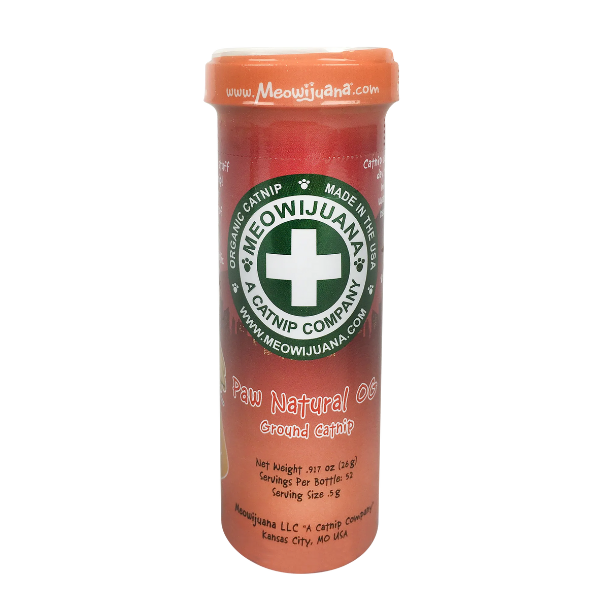 Meowijuana Paw Natural OG Catnip 26 g bottle