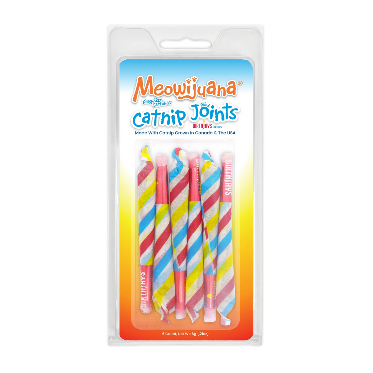Meowijuana Birthjays Party Size Catnip Joints