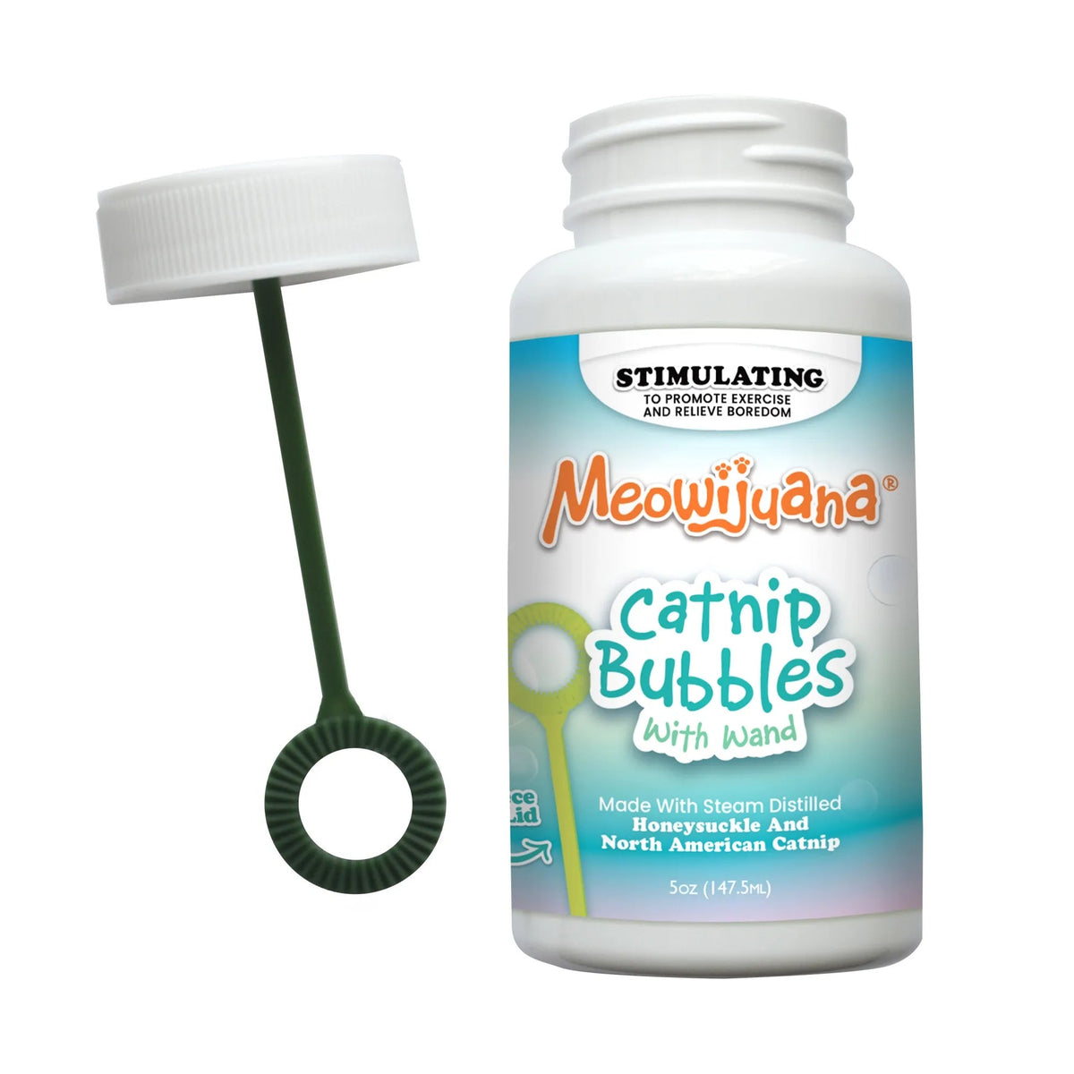 Meowijuana Catnip & Honeysuckle Bubbles 5 oz
