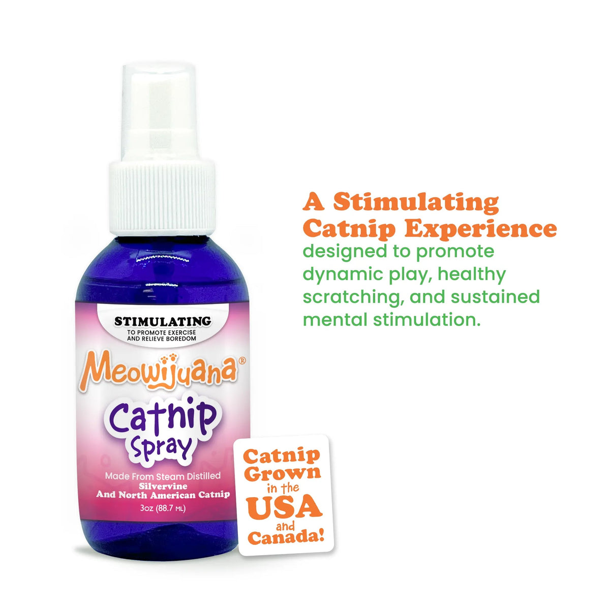 Meowijuana Catnip & Silvervine Spray