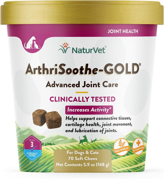 NATURVET Soft Chew ArthriSoothe-GOLD 70CT