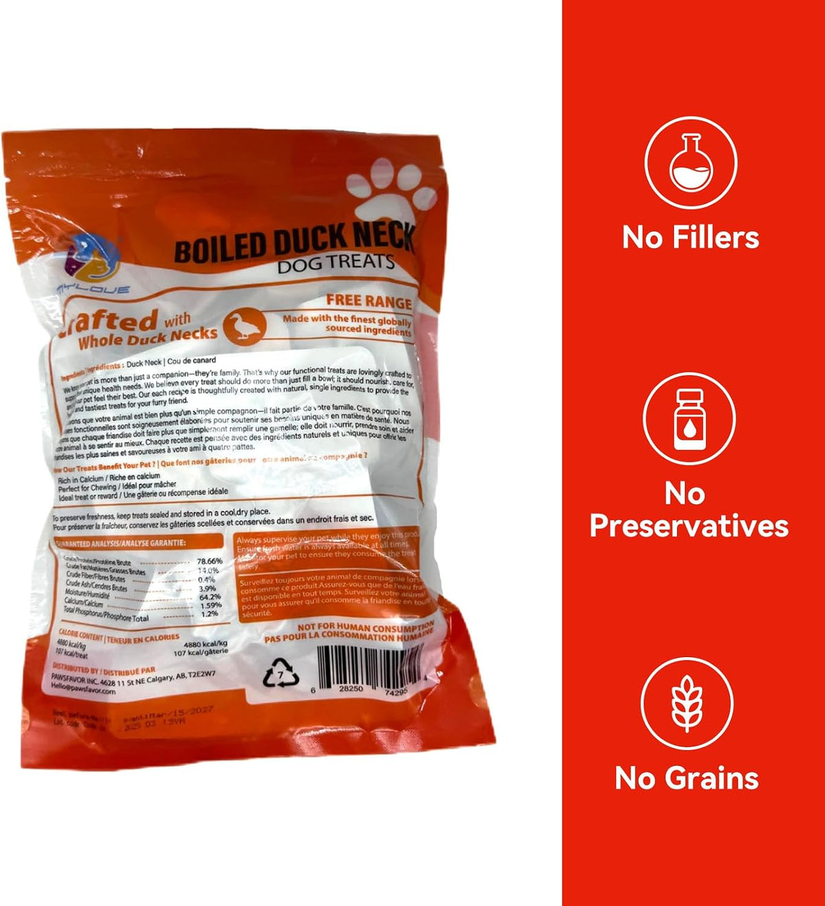 MyLove Boiled Duck Necks Dog & Cat Treats