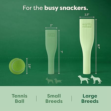 EARTH RATED Rubber Chew Toy Green Small