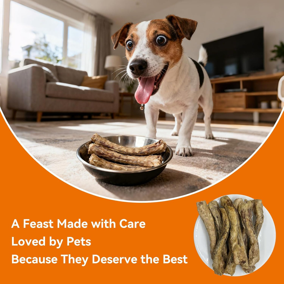 MyLove Freeze-Dried Duck Necks Dog & Cat Treats – 340 g