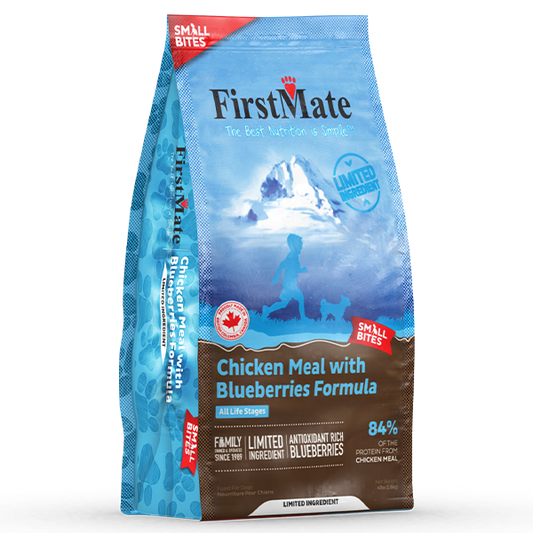 FirstMate Dog LID GF Chicken Blueberries Small Bites 4 lb