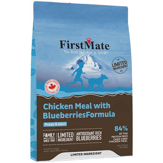 FirstMate Dog LID GF Chicken with Blueberries 8/1 lb