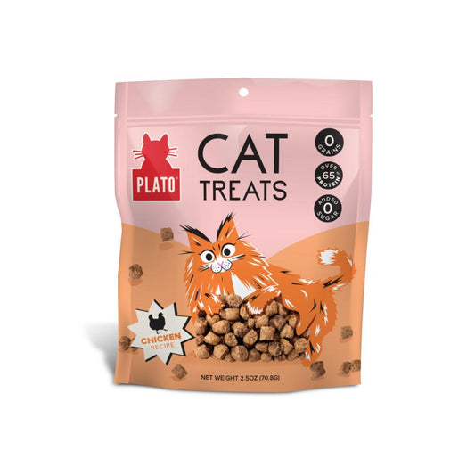 PLATO Air-Dried Cat Treats Chicken 2.5oz/71g