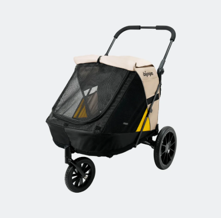 Minika 3-in-1 Pet Stroller System Foldable Dog Bicycle Trailer & Soft Crate Kennel