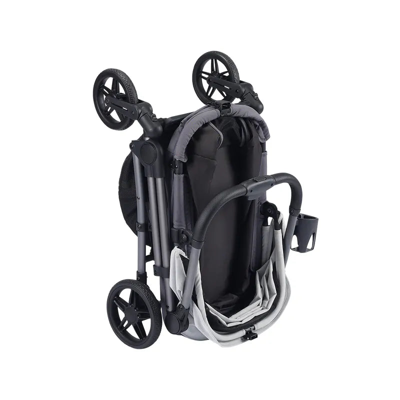 Ibiyaya Maxi Deep Carriage Pet Stroller with Puncture-Free EVA-Rubber Wheels