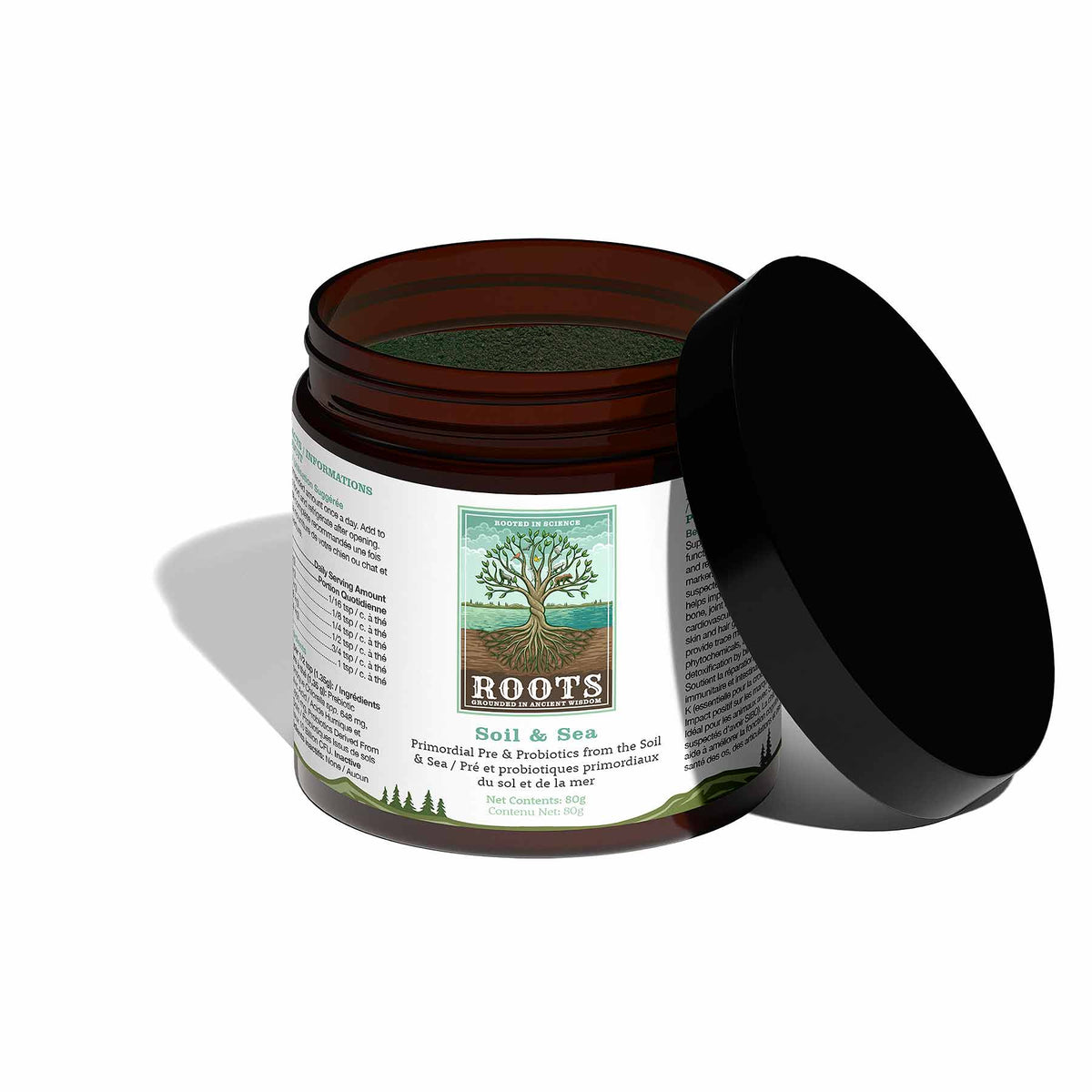 Adored Beast Soil & Sea powder, lid off