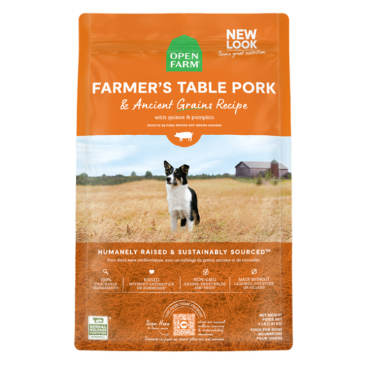 Open Farm Dog Ancient Grain Farmers Table Pork 22 lb