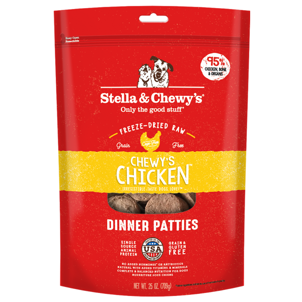 Stella&Chewys Dog FD Chewy's Chicken Patties 25 oz