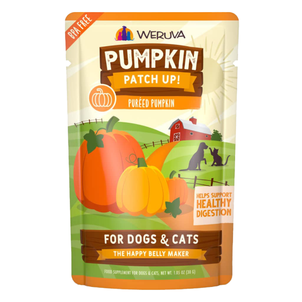 Weruva Pumpkin Patch Up Puréed Pumpkin Supplement for Dogs & Cats – 1.05oz
