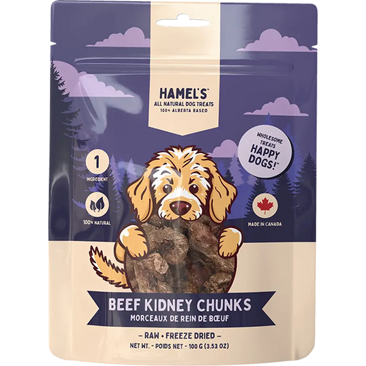 Hamel's Dog Freeze-Dried Beef Kidney Chunks 100g