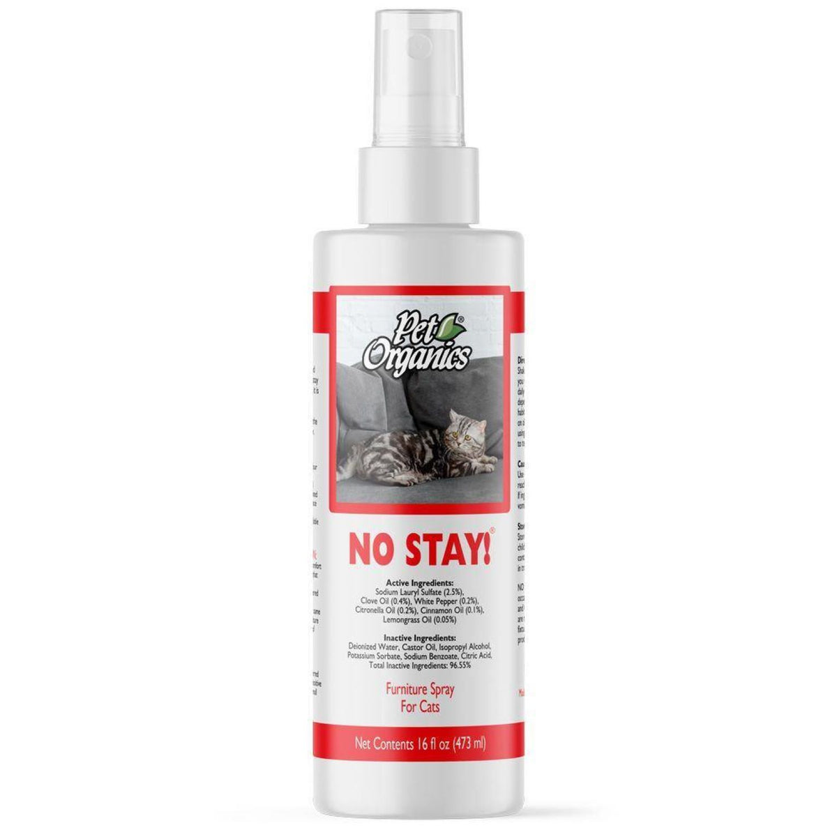 Pet Organics No Stay Furniture Spray for Cats – 16 oz