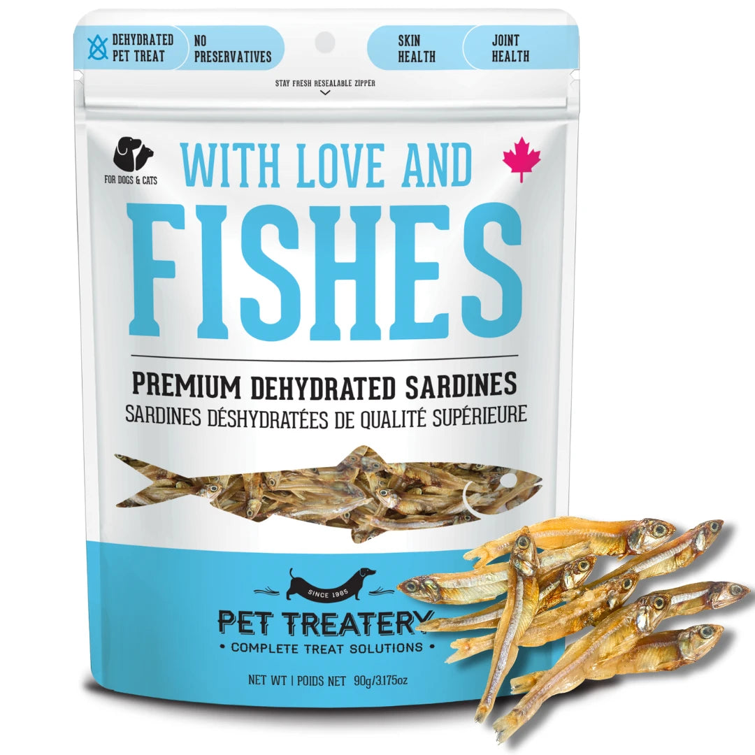 Granville Island Pet Treatery With Love and Fishes Dehydrated Sardines 90 g