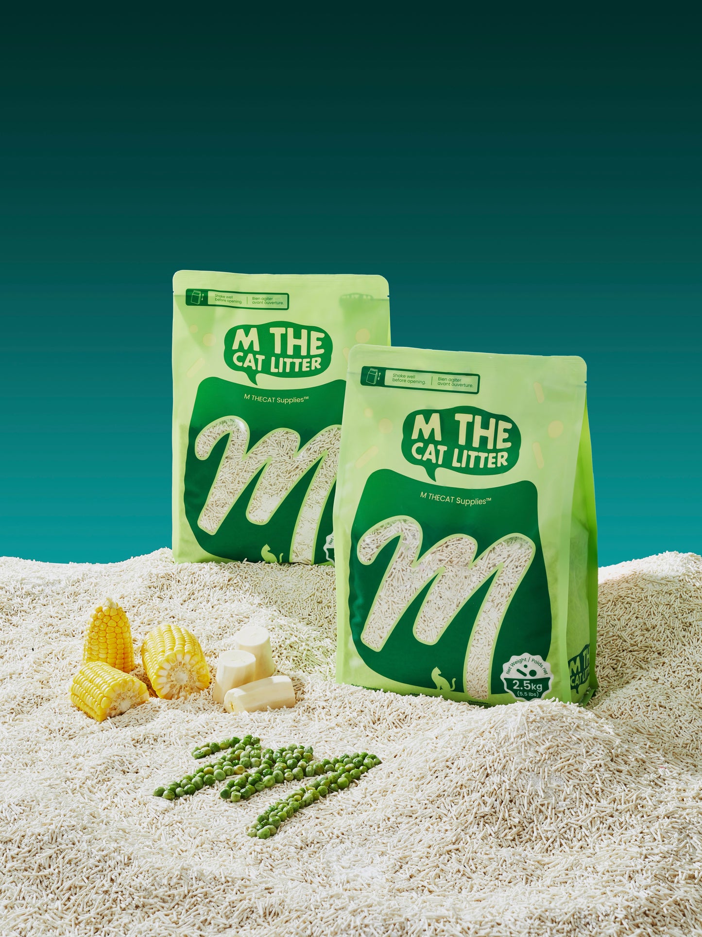 M THE CAT Tofu & Cassava Flushable Cat Litter 2.5kg｜豆腐木薯可冲厕猫砂