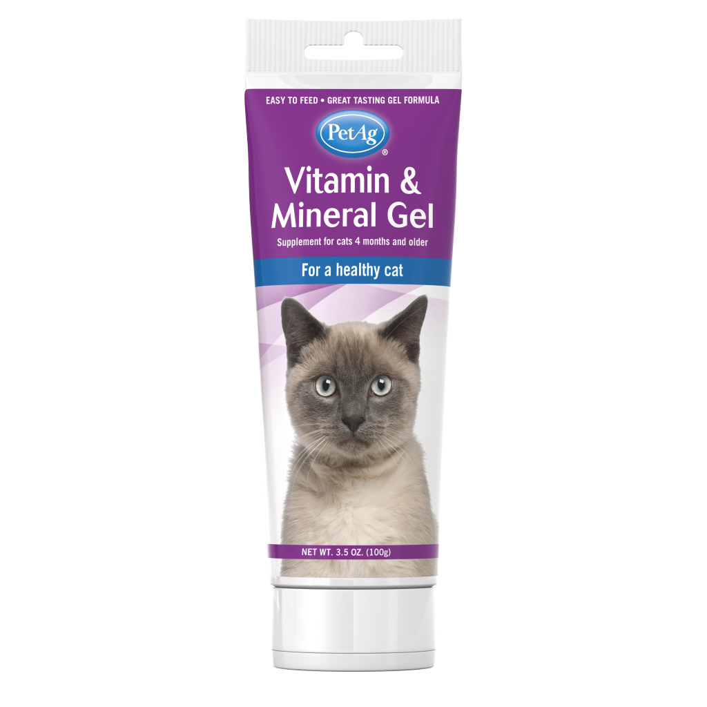 PetAg Vitamin & Mineral Gel for Cats 3.5 oz front