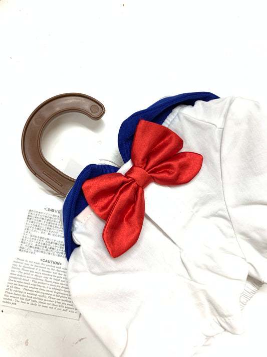 Narikiei pets sailor suit navy and red bow tie