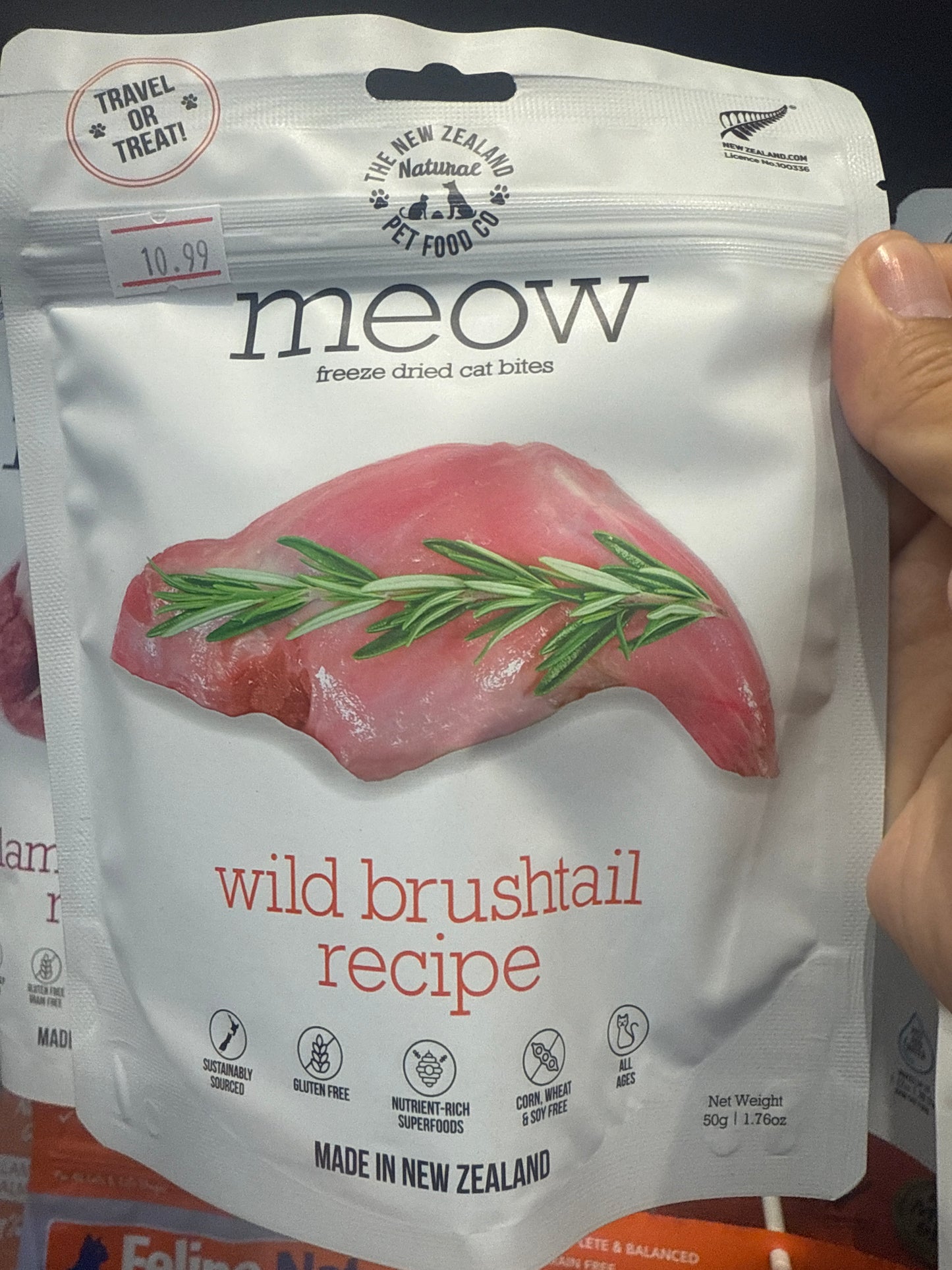 NZ Natural Pet Food Co - Freeze Dried - Food - Meow - Wild Brushtail 280g