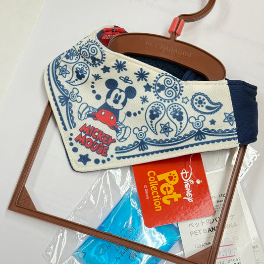 Disney pet collection cooling bandanna blue Mickey Mouse