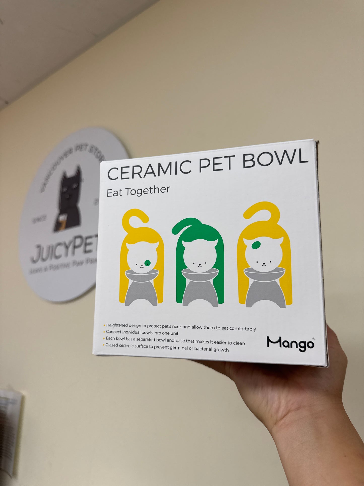 Mango ceramic pet bowl