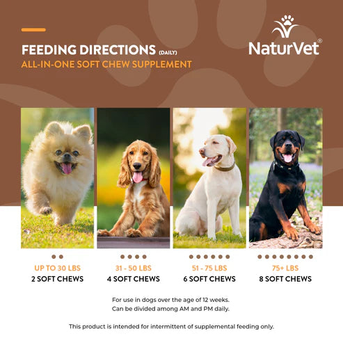 NATURVET Soft Chew All In One 60CT
